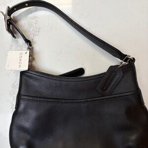 Coach Black Leather Shoulder Bag